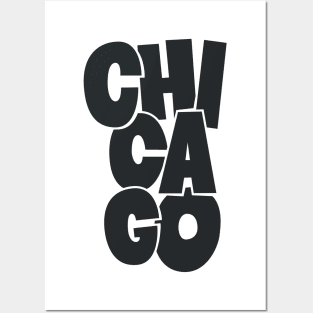 Handsketched Blockletters Chicago Design Posters and Art